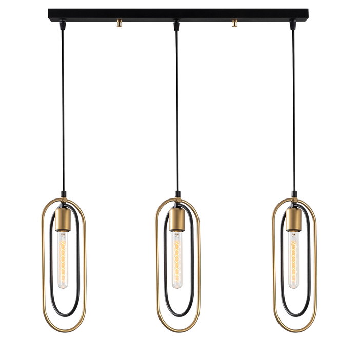 Opviq Cerco - 2031 Lámpara de araña Negro y dorado